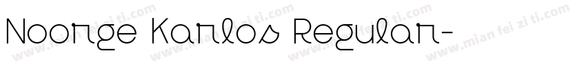 Noorge Karlos Regular字体转换